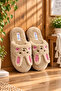 Rabbit with Ears Model Women's House Slippers - Warm and Fluffy Slippers with Noiseless Soles