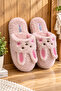 Rabbit with Ears Model Women's House Slippers - Warm and Fluffy Slippers with Noiseless Soles - 3