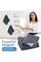 4 Pack Magnetic Microfiber Whiteboard Cleaning Cloths,25cm x 25cm,Gray - 5