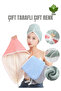 double sided double color Hair Drying Towel Hair Bonnet Microfiber - 5