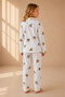 Girls and Boys Cotton Character Patterned Long Sleeve Pajama Set + Eye Patch - 6