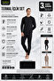 Unisex Double Layer Lightweight Flexible Breathable Knitted Fabric Thermal Underwear Set Bottom Top Suit