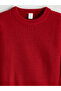 Alita City Lcw Kids Red Oval Collar Knitwear Boys' Sweater with a Difference - 3