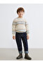 Two Mt Shop Quality Lcw Kids Beige Oval Collar Patterned Boy's Knit Sweater - 2