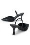 Women's Black Detailed Heeled Shoes - 8