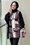 Satin Knitwear Combined Patterned Tunic - 3