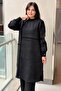 Missdalida Long Sleeve Linen Tunic with Tassels on the Front - 2