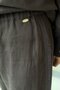 Missdalida Wide-Legged Linen Trousers with Tassels on the Sides - 4