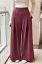 A Pleated Wide-Leg Modal Pants - 3