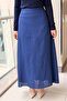 Missdalida A-Line Solid Color Linen Skirt - 2