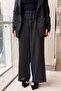Missdalida Elastic Waist Wide Leg Linen Trousers - 2