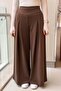 A Pleated Wide-Leg Modal Pants - 2