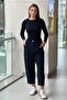 Sentez Roman Pleated Trousers with Elastic Back