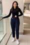 Sentez Sofia Corsage Trousers with Epaulettes