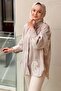 Shawl Pattern Embroidered Striped Cotton Shirt - 2