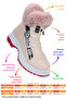 250 Patent Leather Cracked Zippered Girl's Boots - 2