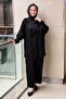 Python Patterned Shawl Collar Tunic Trouser Set