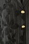 Jacket Striped Embossed Floral Embroidered Pants Suit - 4