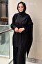 Python Patterned Shawl Collar Tunic Trouser Set - 2