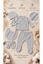Lori̇o Unisex Newborn Hospital Release Set of 5 100% Cotton Snap Fastener Waffle Baby Set - 2