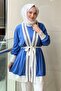 Knitwear Rib Detail Belted Inner Outer Double Set