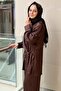 Self-Patterned Tie-Front Shirt and Trousers Set - 3