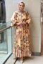 Frilly Patterned Dress - 2