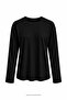 Straight Model Long Sleeve Blouse Black