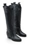 Women's Umke Cowboy Boots - Black-Leather