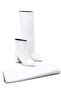 Women's Wanda Slip-On Boots - White-Patent Leather