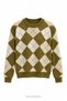 Baklava Pattern Pin-Trimmed Knitwear Khaki