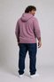Plus Size Men's Basic Sweat Hooded 11700 Lilac - 3