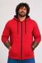 Large Size Unisex Hooded 3Ip Sweat 11701 Red