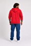 Large Size Unisex Hooded 3Ip Sweat 11701 Red - 3