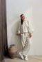 Elastic Sleeve Tracksuit Set Gray - 2