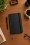 Premium Black Hard Cover Notebook and Pen Set Notepad - 2