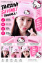 Hello Kitty Face White Beret Double Color