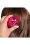 Neon pink flat iron comb wide-spaced hair straightener with brush suitable for all hair types - 3