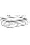 1 Liter Food Storage Container with 4 Compartments, Leak-Proof Gasket and Locking Lid -Lc520 - 3