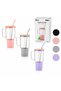 Glass 1000ml Water Bottle - Bamboo Lid - Leak-Proof Silicone Steel Straw Protector - Silicone Base - Red - 2