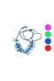 Colorful Clothesline=150Cm--280Cm E Uzar Clothesline 12Pcs with Metal Pegs Brkt-910316