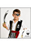 Pirate Sword and Eye Patch Set Shiny (Suitable for Children & Adults)