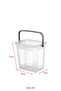 2-Piece Multibox Detergent Box & Bathroom Organizer & Storage Box 6 Lt Transparent - 5