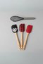 4-Piece Silicone Spatula and Whisk Set Mixed Color - 2