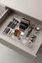 14 Piece Transparent Drawer Makeup and Jewelry Organizer Set & Large Size Modular Organizer - 3