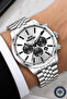 Functional Steel Cord, Steel Case Men's Wristwatch Bracelet Gift Silver-White Dslz022 - 2