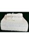 50X90 2-Pack 100% Cotton Velvet Lace Laced Bow Dowry Box Hand and Face Towels - 7