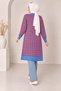 Women's Jacquard Knitwear Long Cardigan - 6