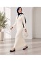 Women's Stretch Long Polo Neck Knit Dress - 5