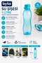 1 Liter Leak-Proof Water Bottle Flask Bpa-Free Ergonomic Design Sports School Office Travel Blue